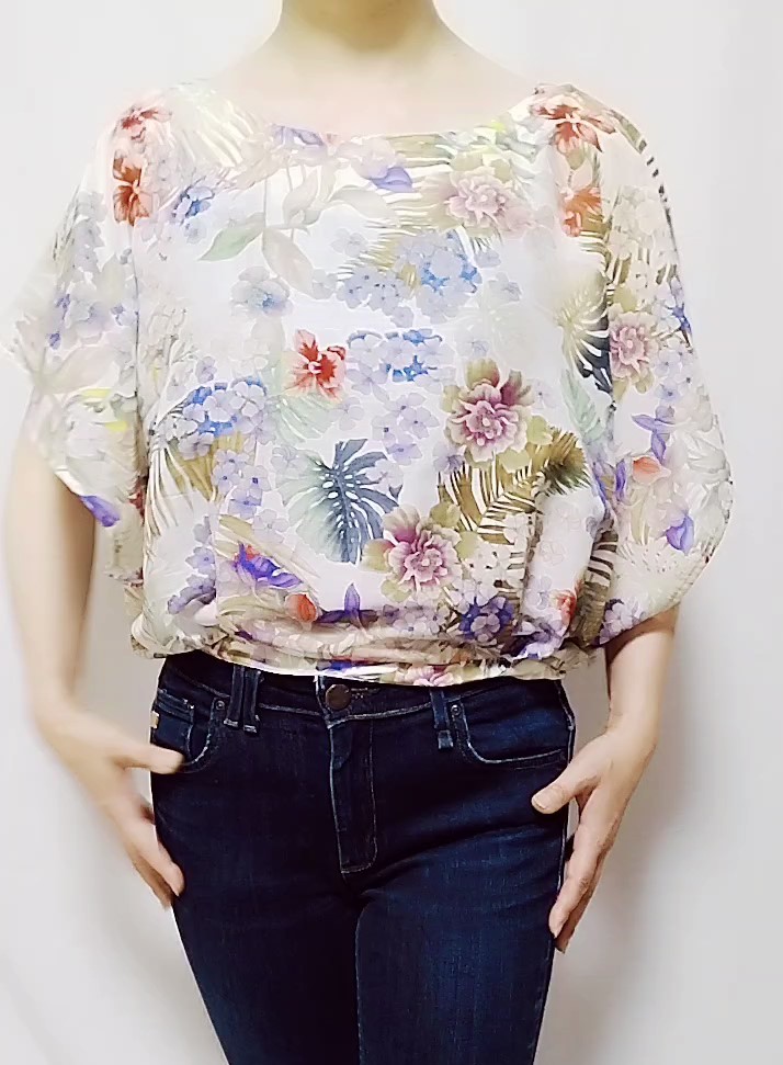 easy sewing loved,silk cotton, blouse